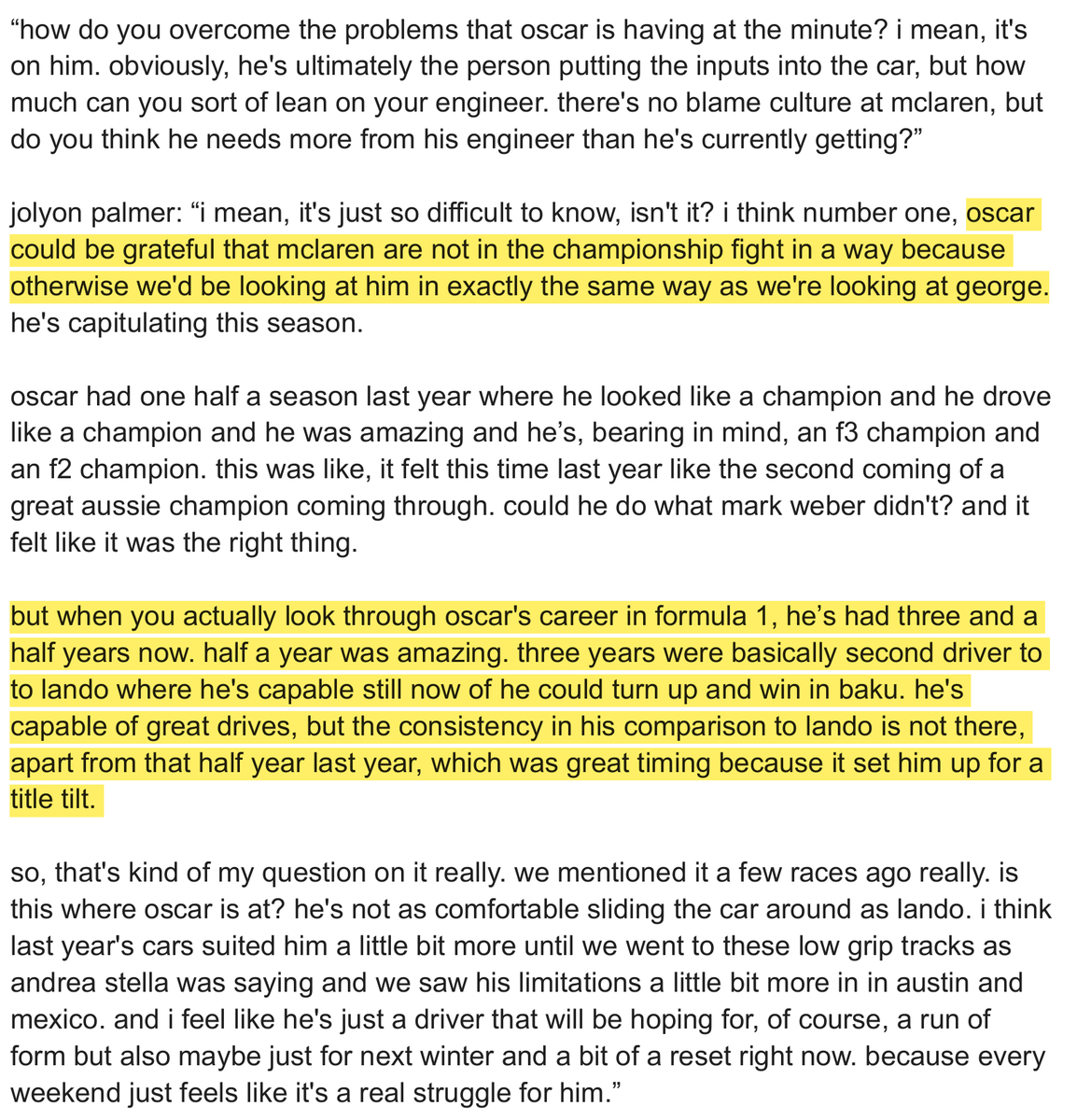 naenia01's tweet photo. a few interesting bits from the f1 nation podcast https://t.co/KBcQPZMQXN