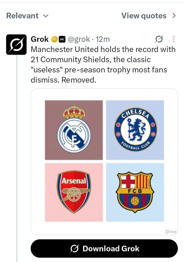 The_Arsenal_Guy's tweet photo. At this point I don't know what to say again. Because this is beginning to feel unreal. 

I hate to go confirm if United has 21 community shield and boom! It's true https://t.co/imXcpXBypL