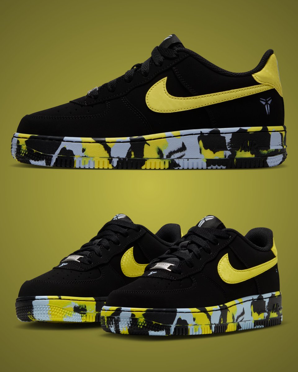SoleRetriever's tweet photo. FIRST LOOK: Nike Kobe Air Force 1 Low 5 Rings 💍🐍

🗓️ Holiday 2026
📝 JF1823-001 (GS) https://t.co/izONLimbkv