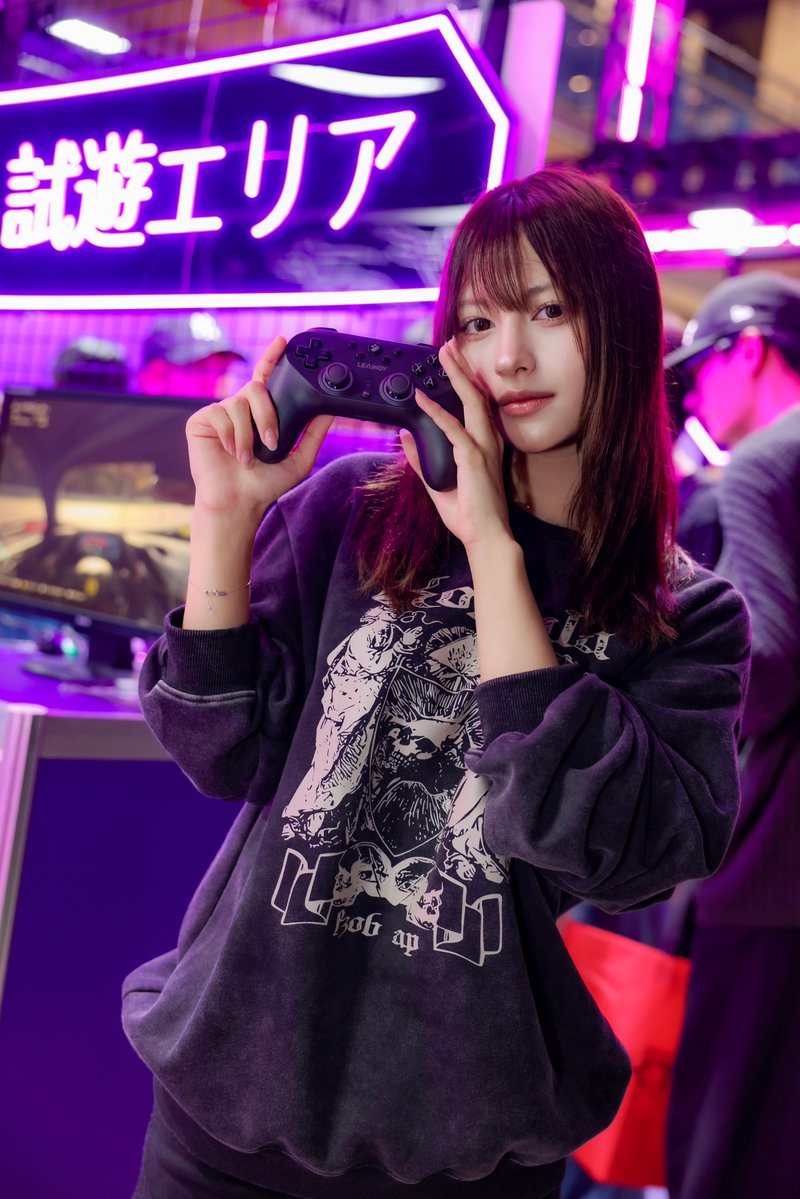 CatkingXA's tweet photo. #TGS2026 
東京ゲームショウ2026  LeadJoyブース

model: たぶ子さん (@TAB_c001) https://t.co/70z5M40ABm