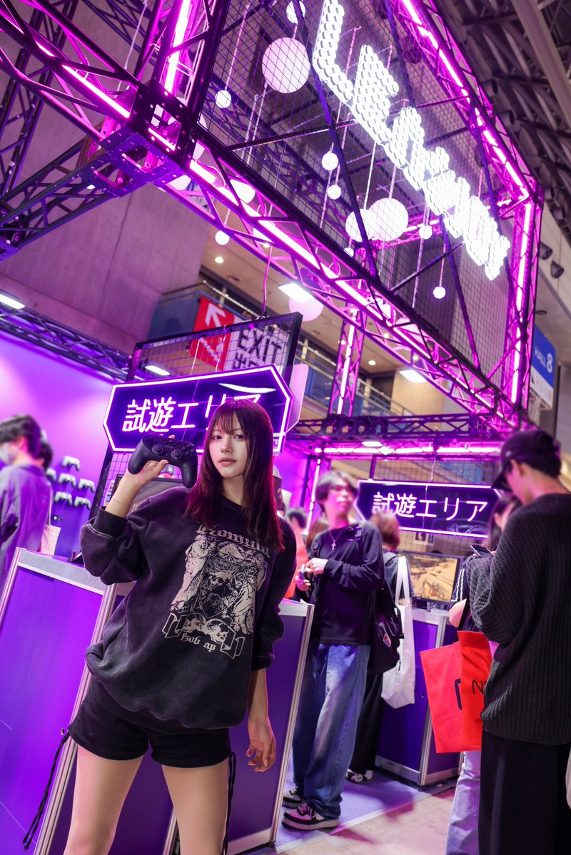 CatkingXA's tweet photo. #TGS2026 
東京ゲームショウ2026  LeadJoyブース

model: たぶ子さん (@TAB_c001) https://t.co/70z5M40ABm