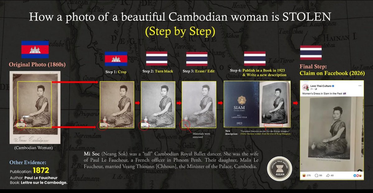 KinNew1645's tweet photo. @PR_MCulture Thailand copied Khmer culture. https://t.co/j9xWZEIP0f