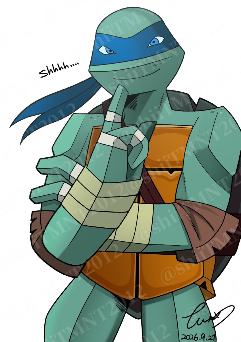shiiTMNT2012's tweet photo. REMAKE🤫🐢💙
#TMNT　#TMNT2012 https://t.co/uaGwqWhyza