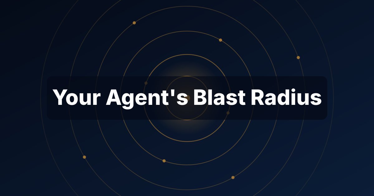 manish_lad1's tweet photo. Nobody decides to widen an agent's blast radius.

It widens one reasonable decision at a time.

A thread on why PMs, not security, own how far an agent can reach 🧵 https://t.co/LTr7F8b1h2