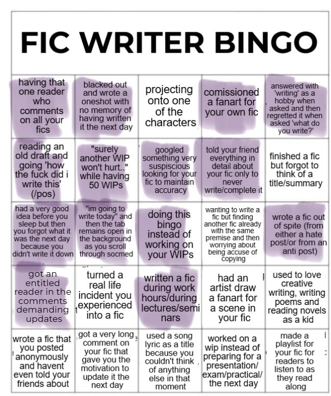 eepybina's tweet photo. No bingo on either. 
Tbh I read and write not as much as I should… https://t.co/StF0EZXMzy