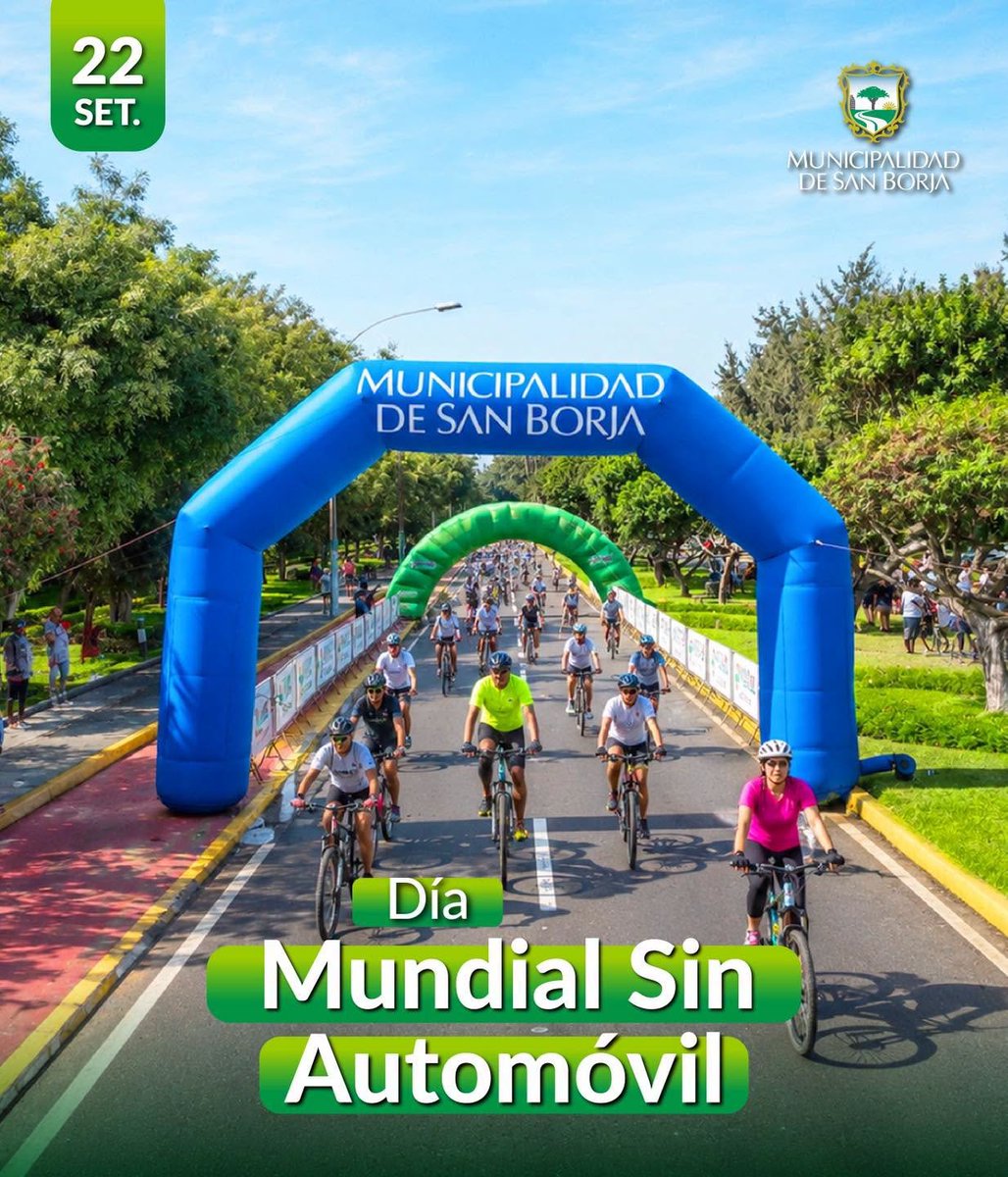 MunideSanBorja's tweet photo. 🚲 En el Día Mundial Sin Automóvil, reflexionamos sobre la importancia de incorporar formas de movilidad más sostenibles en nuestra vida cotidiana. 

Caminar, utilizar la bicicleta o elegir medios alternativos también contribuye al cuidado de nuestro entorno. 🌿 https://t.co/7OqLviiupu