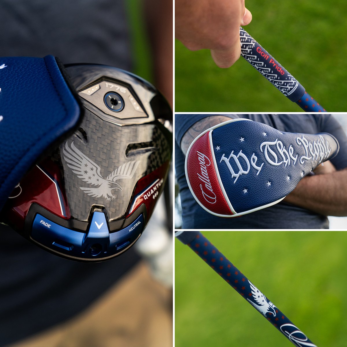 CallawayGolf's tweet photo. Show your pride for Team USA with our limited-edition USA Quantum Max drivers! 🇺🇸