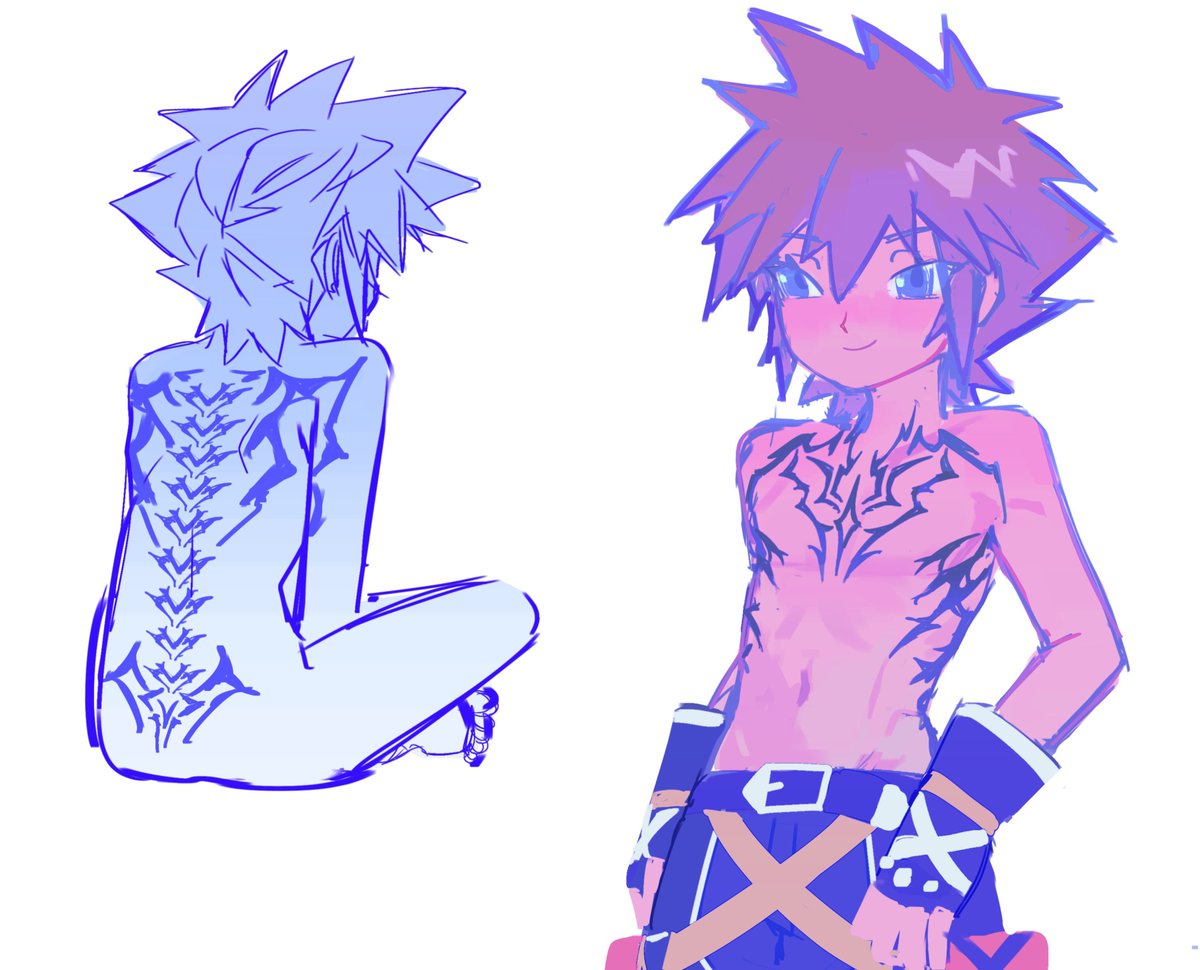 S0RAL0VEB0T's tweet photo. #kingdomhearts
Something something Sora with tattoos https://t.co/ZxT4R2W4yZ
