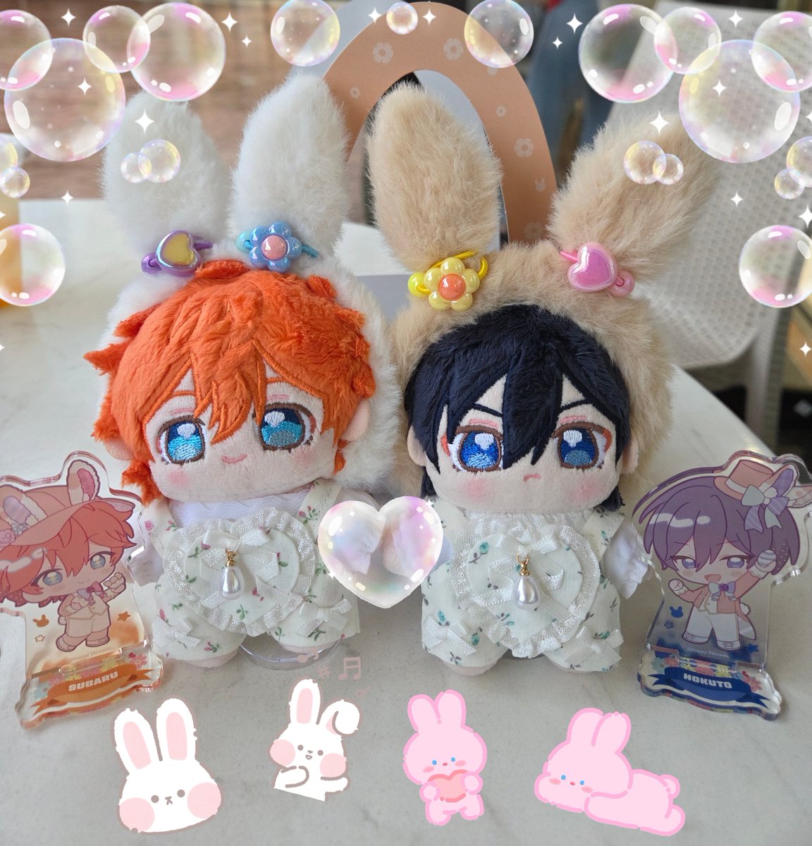 hk17mrm12's tweet photo. これは久しぶりに🐰の妖精した魂の双子🧡💙
スバちのアクスタぜったい引くマン有言実行したwwwwww🥳🫶 https://t.co/xhQHckp9vW