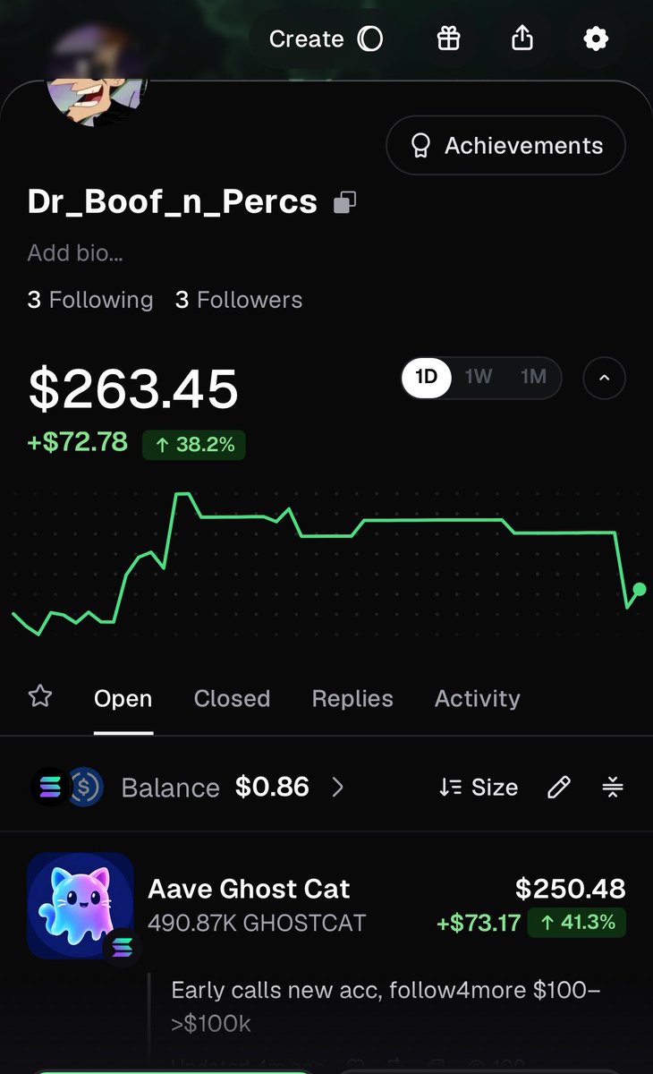 DrBoofinPercs's tweet photo. Brand new account. 
Starting over from profit. 
$100 —-> $100k
You’ll wish you followed me earlier. 
Social experiment, starting over from up $530k. https://t.co/gJaPm83owC