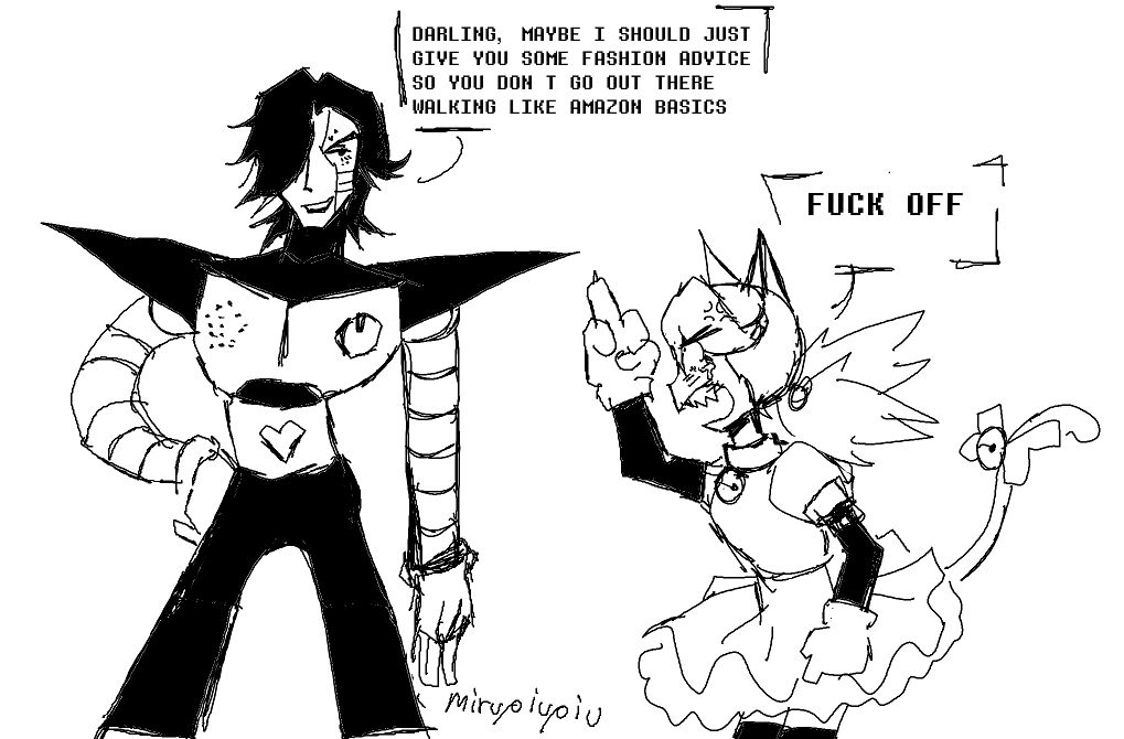mirupiupiu's tweet photo. #undertale
Mewmew and her mean cousin that knows his shit https://t.co/onRAuWKCmx
