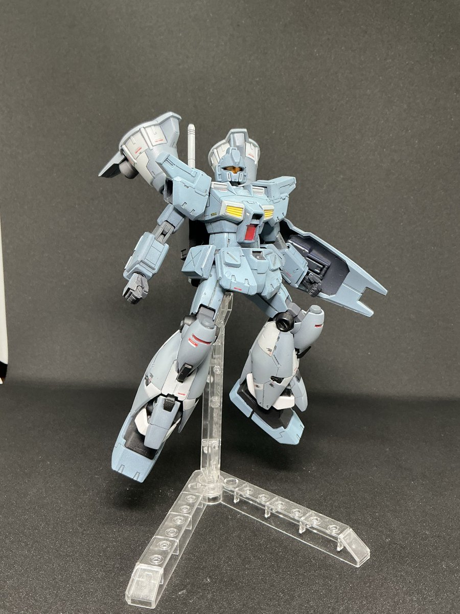 ippann_hito's tweet photo. せっかくなので〜

RGM-79N-Fb ジムカスタム高機動型

HGUC 1/144 ジムカスタム　使用

設定や作例でのみ登場するジムカスタム高機動型をミキシングしたものです。プロポーションを細かく直すのが、やっぱり楽しいですね。戦闘機プラモの塗りを参考に塗ってみました。
②
#ことあのガンプラ鑑賞会 https://t.co/U1Bk9hW240