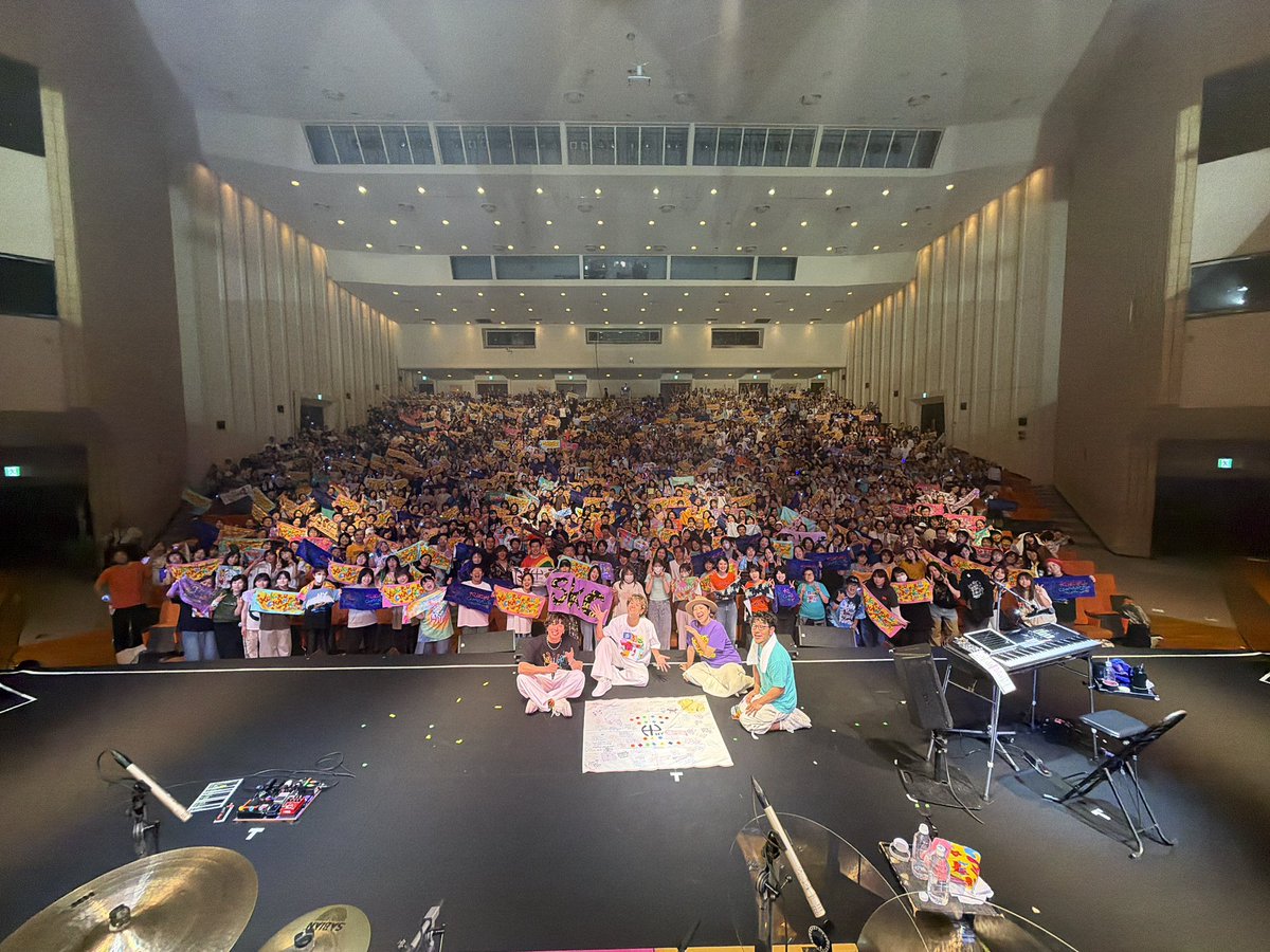 hy_road's tweet photo. 🎪HY KUKURU CHANPURU TOUR
2026-2027

初日🎉
9/22(火・祝)埼玉公演
📍狭山市市民会館 大ホール

Thank you!!!!

Next▶️ 9/23(水・祝)千葉公演
📍成田国際文化会館 大ホール

https://t.co/xF874BW2xH

#HY #KUKURUCHANPRUTOUR https://t.co/sgaYBvrdEL