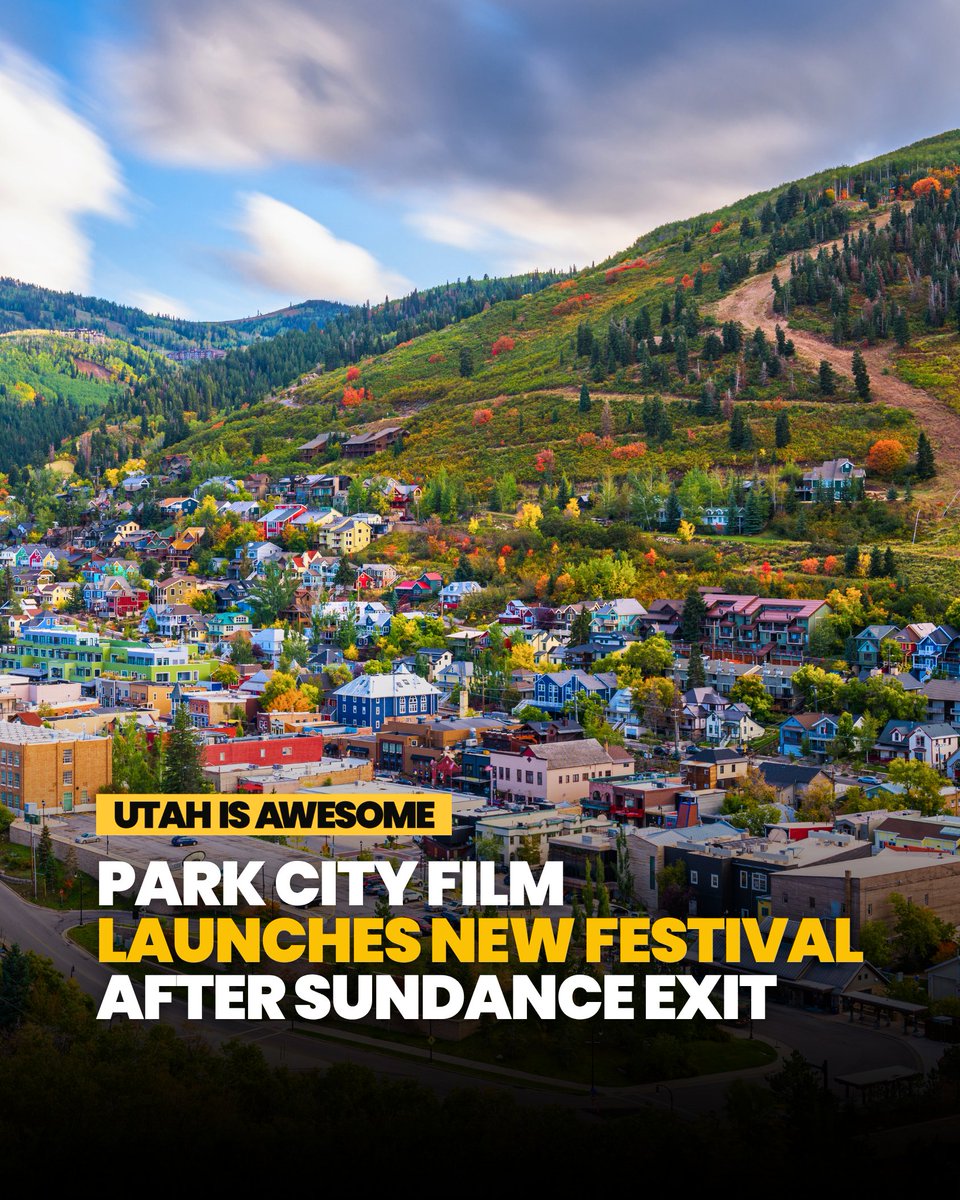 UtahIsAwesome's tweet photo. Park City Film will debut its first-ever Park City Film Festival Oct. 23-25, featuring eight curated films and a lineup of panel discussions and Q&amp;As.

https://t.co/oDhZTS0D1u #utah https://t.co/kqIlTxy4tm