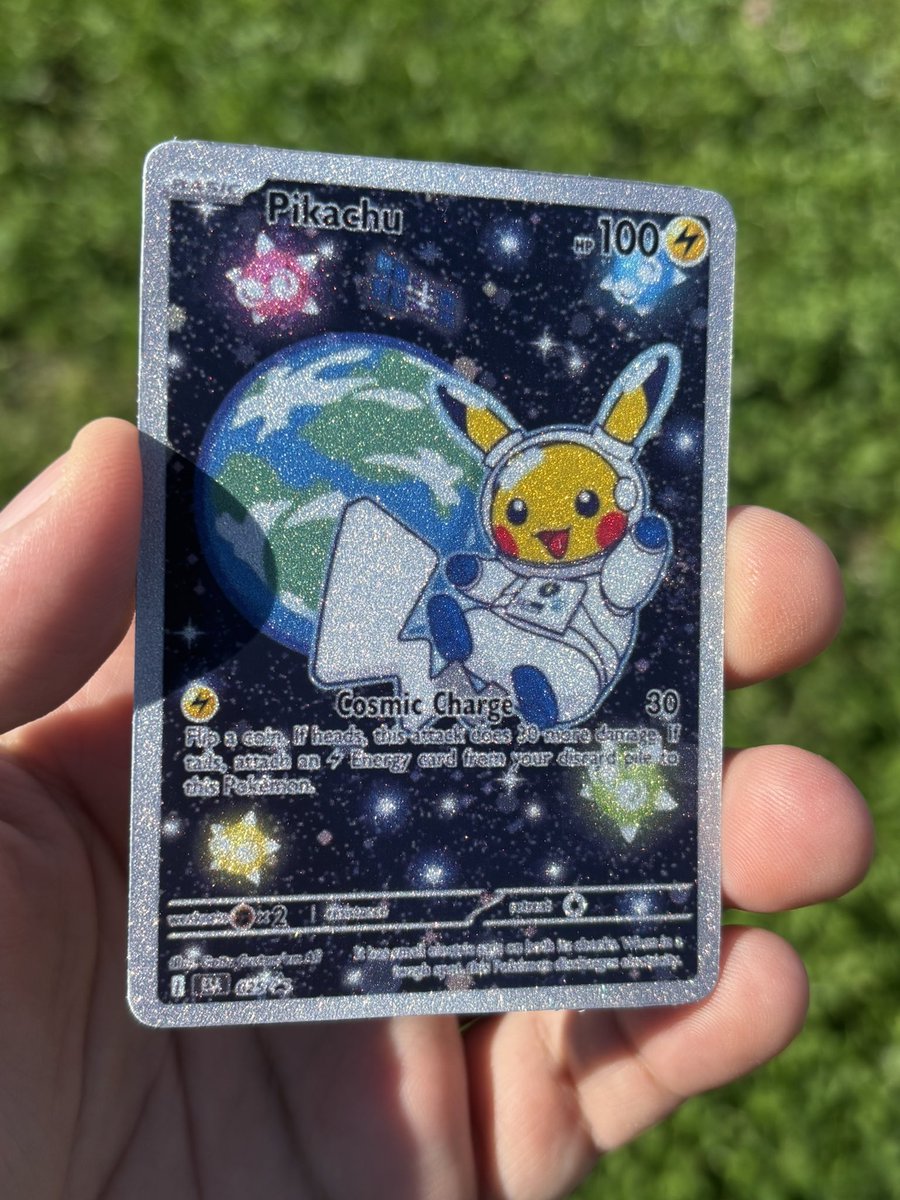 GottaCustom's tweet photo. Pikachu in space 🌍 promo https://t.co/KWF1VgmmEi