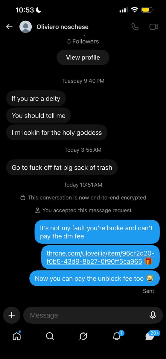 uloveilia's tweet photo. ATTENTION TO ALL DOMS

especially my black doms, if you see a blank account from italy, DO NOT ENGAGE, BLOCK IMMEDIATELY! this guy has been harassing me for weeks now. ive blocked 3 of his accounts already and now he’s being fucking racist. please repost to warn others and report https://t.co/cDXsxtMcNo