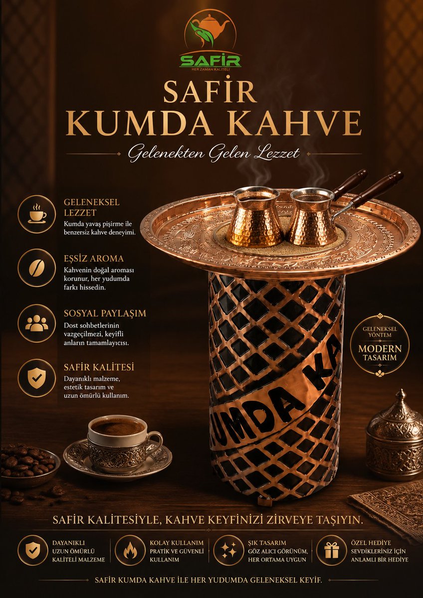 safircaykazan's tweet photo. Bakır tepsili Yüksek boy tabureli bakır kumda kahve makinesi
5424140910
https://t.co/n3ti5sUKkX
#kumdakahve #kahvekeyfi #coffee #türkkahvesi #bakırkumdakahve #közdekahve #kahvecigüzeli #safirkumdakahve #coffemaker #turkishcoffee
#endüstriyelmutfak #bakırçaykazanı #bakırsemaver https://t.co/XWOBlg03K0
