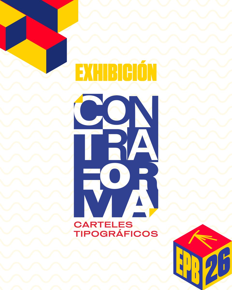 ecposterbienal's tweet photo. 🔤 ¡Las letras también tienen mucho que contar!

Junto a Tipos Latinos presentamos Contraforma, una retrospectiva de carteles tipográficos.

📅 03 de octubre | 🕛 12h00
📍 Centro de Arte Contemporáneo
🎟️ Entrada libre

#Contraforma #TiposLatinos #EPB2026 #EcuadorPosterBienal https://t.co/Immtq2ozHr