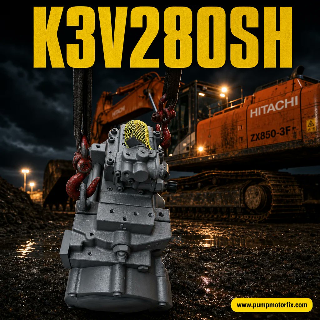 JetChuh's tweet photo. K3V280SH Hydraulic Piston Pump for HITACHI ZX850-3F 85 ton excavator, fully assembled, 150KG. Price: $8,299.00, FREE worldwide shipping. https://t.co/yxfJ1RS7jr | WhatsApp: +8613250597622 #HydraulicPump #HITACHI #ZX850 #ExcavatorParts https://t.co/zNhhUxyePg