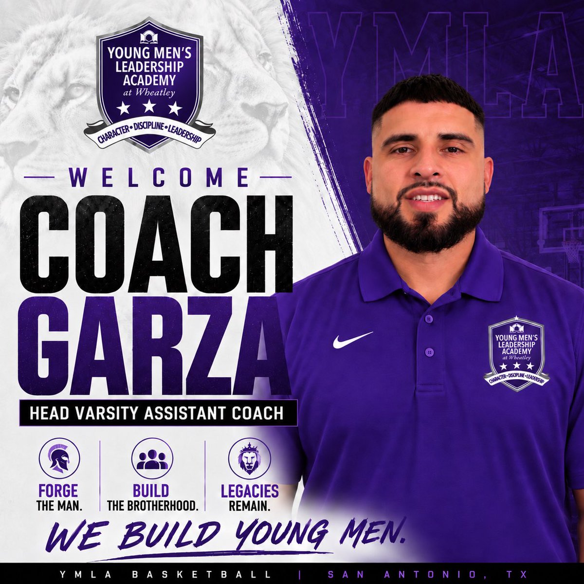 CoachGarza4's tweet photo. New chapter. New brotherhood. Same commitment to the game. Excited to join the Lions and ready to get to work! Let’s build something special. 🦁🏀🔥 #GoLions https://t.co/EqK3qNbIyN