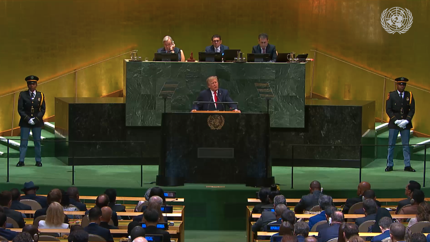 afrikarabia's tweet photo. #RDC #Etats_Unis 🇺🇳 À la tribune des Nations unies pour la 81e Assemblée générale, ce mardi, Donald #Trump a continué de déclarer avoir réglé le conflit entre la #RDC et le #Rwanda ! https://t.co/4H0yXYnlEV