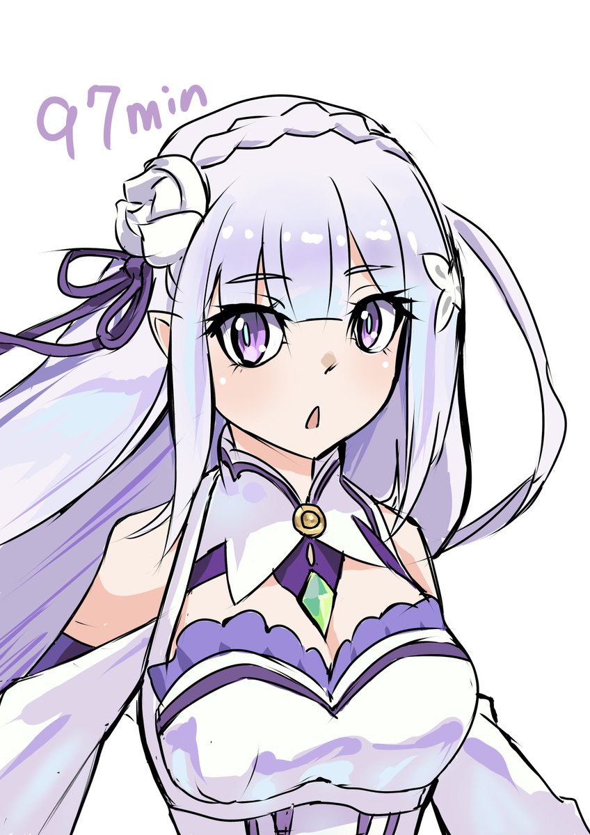 densu93kb's tweet photo. なんとか挑戦
4期のコスチュームではないですが
こっちの方が良いかと

#リゼロ　#REZero
#イラスト #illustration
#エミリヤ https://t.co/fsXLGsRqrR