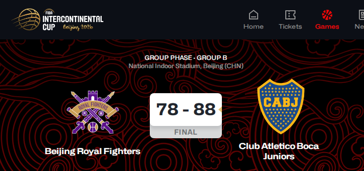Ciberneti_ka's tweet photo. Vamos Boquita 💙💛💙 !!!! 
Peleando todo en cualquier parte del mundo y cualquier deporte donde estén nuestros colores.
INTERCONTINENTAL EN CHINA 🇨🇳
#DaleBoca ¡GANÓ #BOCA!  88-78 ante Beijing Royal Fighters en el debut de la @FIBAIC
🏀 https://t.co/8U5ot6Pq3r