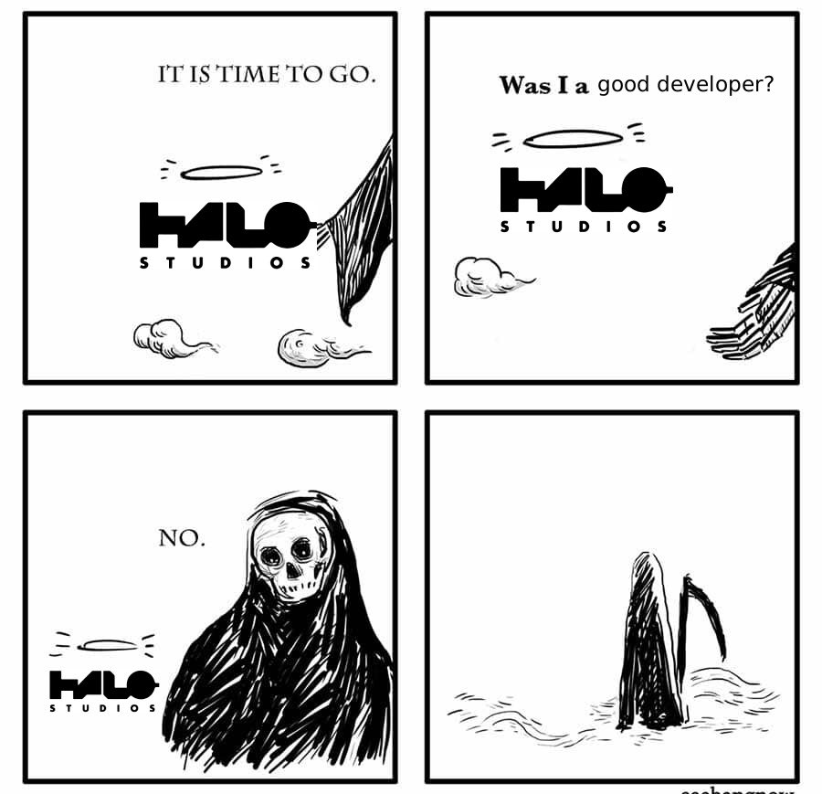 ImKadaddle's tweet photo. Goodbye Halo Studios, you won’t be missed. https://t.co/Vj1uruMnXp