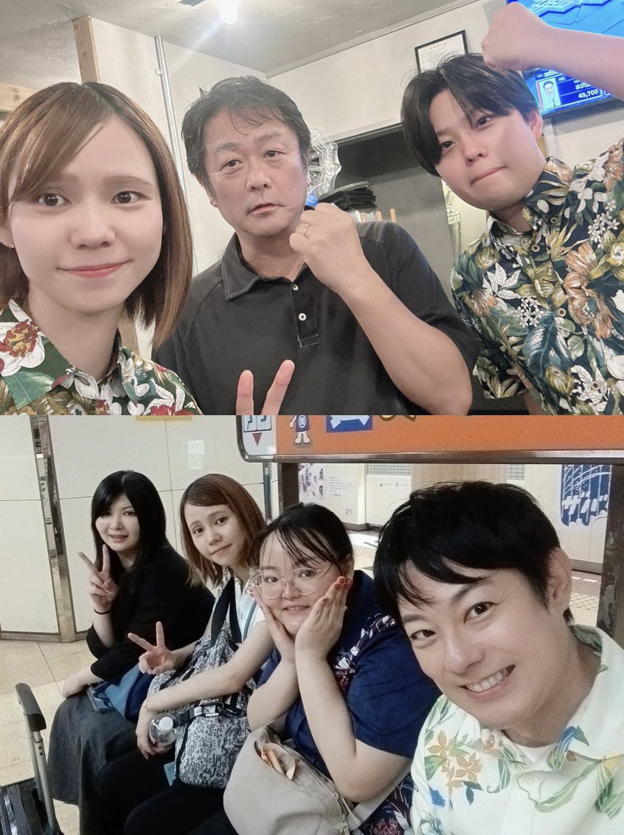 yuka_mahjong's tweet photo. 帰沖！🌺
王位戦プロアマ九州予選は最速敗退🥲
なーんにも出来ず、、、山内pがいろいろ思うこともあったなか、切り替えて1位通過は本当に素晴らしい！おめでとう！台風すぎる！🤣👏🏻✨

野原さんも帝琉位、おめでとうございました！すぐ行くので待っててください🀄️🔥

怒涛の麻雀漬けでしたが、勝ったり負けたり、沖縄からのアツい応援をもらったり、仲間を応援したり、たくさんの方からおめでとうの言葉をいただいたり、多種多様な状況や感情を経験できて、とても良い遠征になりました。

IKUSA配信の対面は強烈すぎましたが、、、和久津さんや美咲さんはもちろん、多くの方とお話しできて、1年目にしてこんな経験できるなんてとても幸せです！🥲🤭🎉
悔しいことも多かったです。まだまだ精進します！🔥

出会いに感謝！
いちゃりばちょーでー🤝🏻✨
(沖縄で1番好きな言葉🤭)

〜荷物持ってくれてありがとうを添えて〜