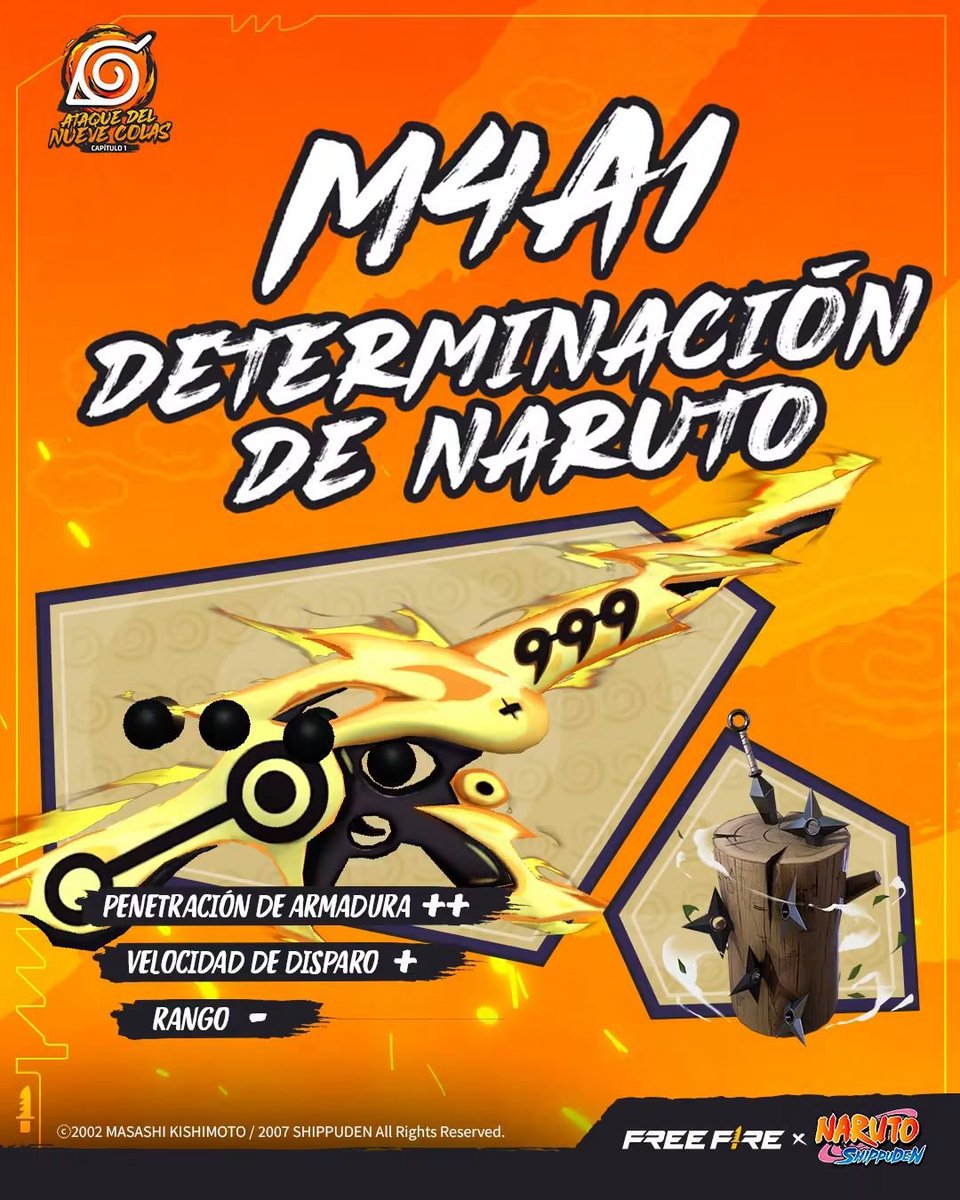 click_ecuador1's tweet photo. ¡Que nada se interponga en tu camino ninja! 🍥🔥

Lleva el poder y Determinación de Naruto a cada disparo con la M4A1. 🥷⚡
#FreeFire #FFxNARUTOSHIPPUDEN

Pidelo aquí, somos #ClickEcuador tu mejor opción 0999812442 .👍 https://t.co/YtEiSXvoY5 https://t.co/pzE99DFB9n