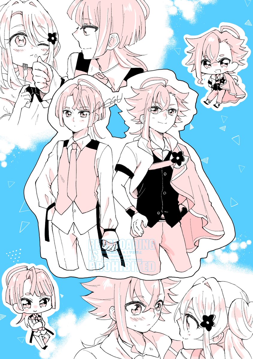 megu_24_js's tweet photo. アランとレインの練習とアラかりレイかりの絵 https://t.co/yYuvjjc3hb