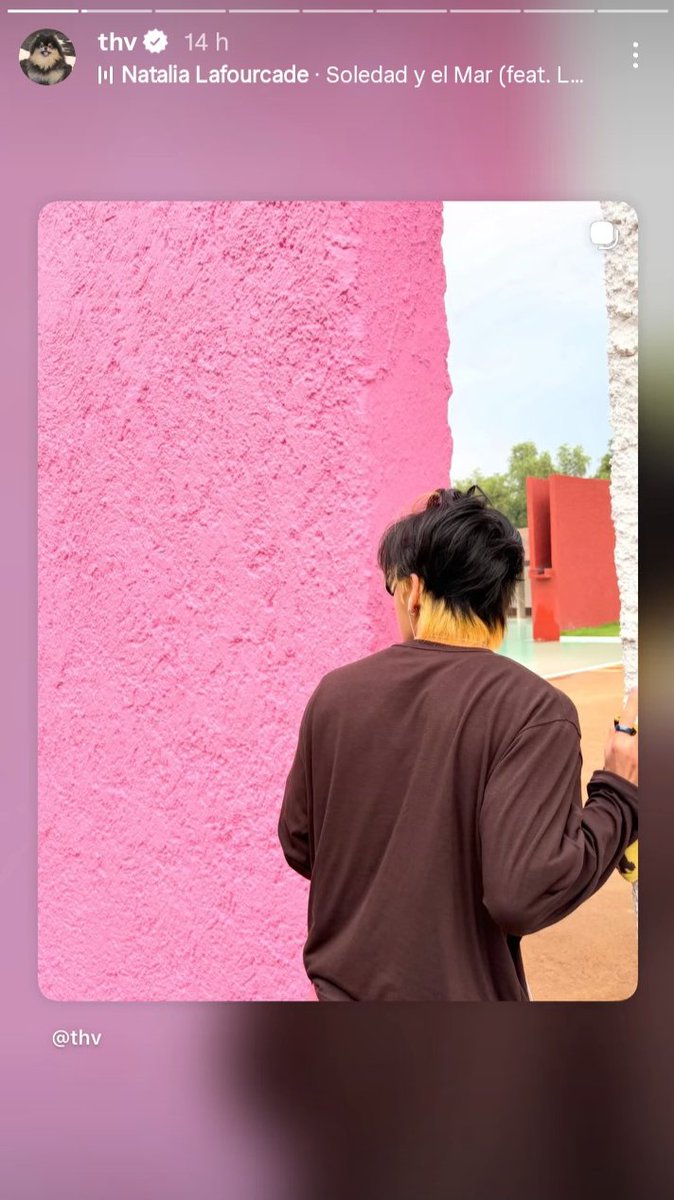 lovelyntaehyung's tweet photo. Recordatorio de que Taehyung ha compartido en sus historias a artistas en español como Natalia Lafourcade, José José, Luis Miguel y Los Panchos, sin olvidar el icónico video con la canción del Ratón Vaquero de fondo que subió el 10 de mayo. El es un latino más entre nosotros 😌 https://t.co/w1enUdc097