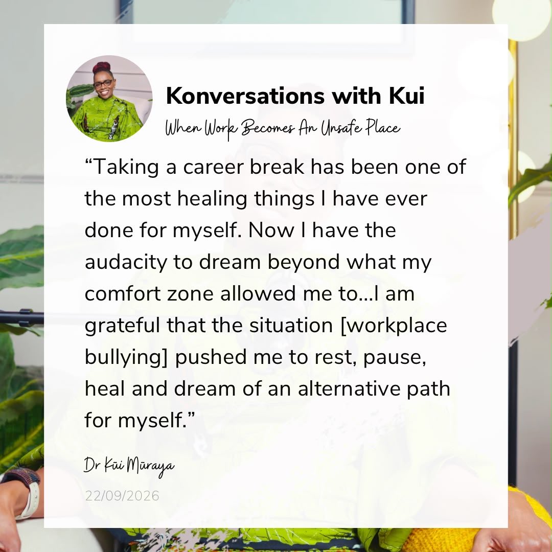 KuiMuraya's tweet photo. Didn’t realize it at the time, but I think this was my version of “when life throws you lemons, make lemonade”.😅
Season 2 of @KonvoWithKui is now live🥳 In the 1st episode, I candidly speak of my experience of #WorkplaceBullying, its impact & ultimately how I made lemonade. https://t.co/7ME8fkKrX4