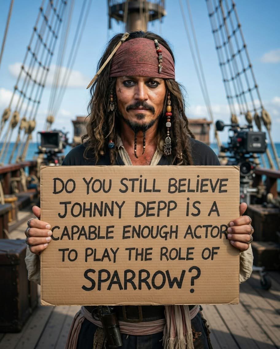 jDepp34225's tweet photo. Be honest..!!! 👇

A .  Yes 💯

B .  No 👎 

C .  No one can play the Role of Sparrow except you 🥰❤️ https://t.co/JHulkpz5jY