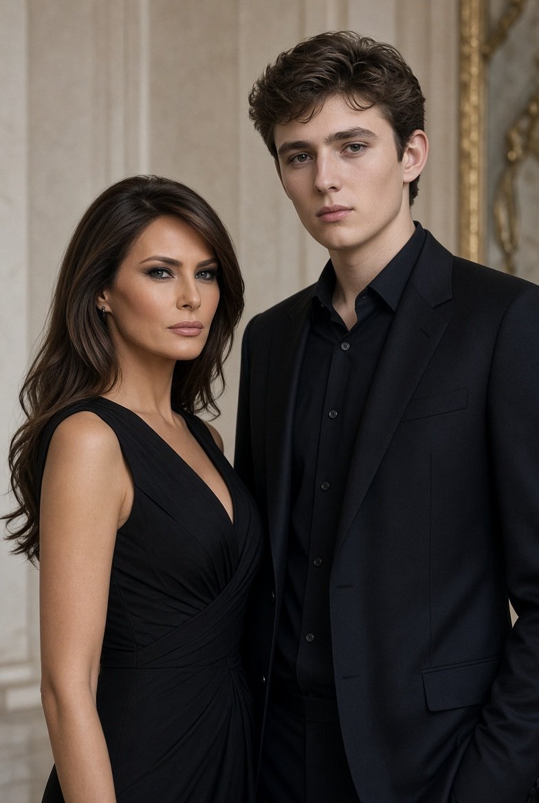 FLOTUSQNEWS's tweet photo. Melania and Barron Trump are a beautiful example of the strength of family, love, and values. ❤️🇺🇸
A proud mother and a remarkable son, carrying themselves with grace, dignity, and confidence. Family always comes first. https://t.co/7ESBgj7EuM