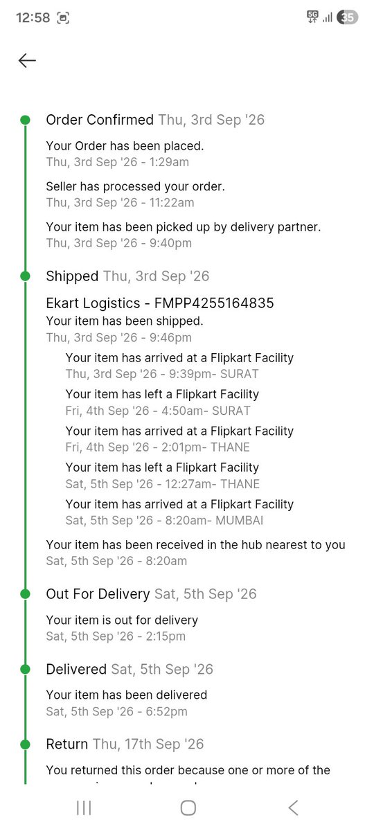 baaaaaaaaaaaaz's tweet photo. (1/4) Urgent Complaint – Failed Pickup Since 8 September 2024 &amp; Immediate Refund Required
I have been receiving messages from @Flipkart @flipkartsupport regarding the product pickup since 8th September 2024, but despite repeated assurances @jagograhakjago https://t.co/57m9w5W8yJ