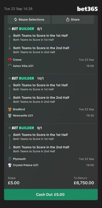ThomasJord05's tweet photo. Goals and  goals is all we need ✅

Add To Your Bet Slip - https://t.co/LPXVYKfn8H

Add To Your Bet Slip - https://t.co/5bPQbNfXrp
Free Telegram channel link in the comment below 👇 https://t.co/0ZZ2JUeun8