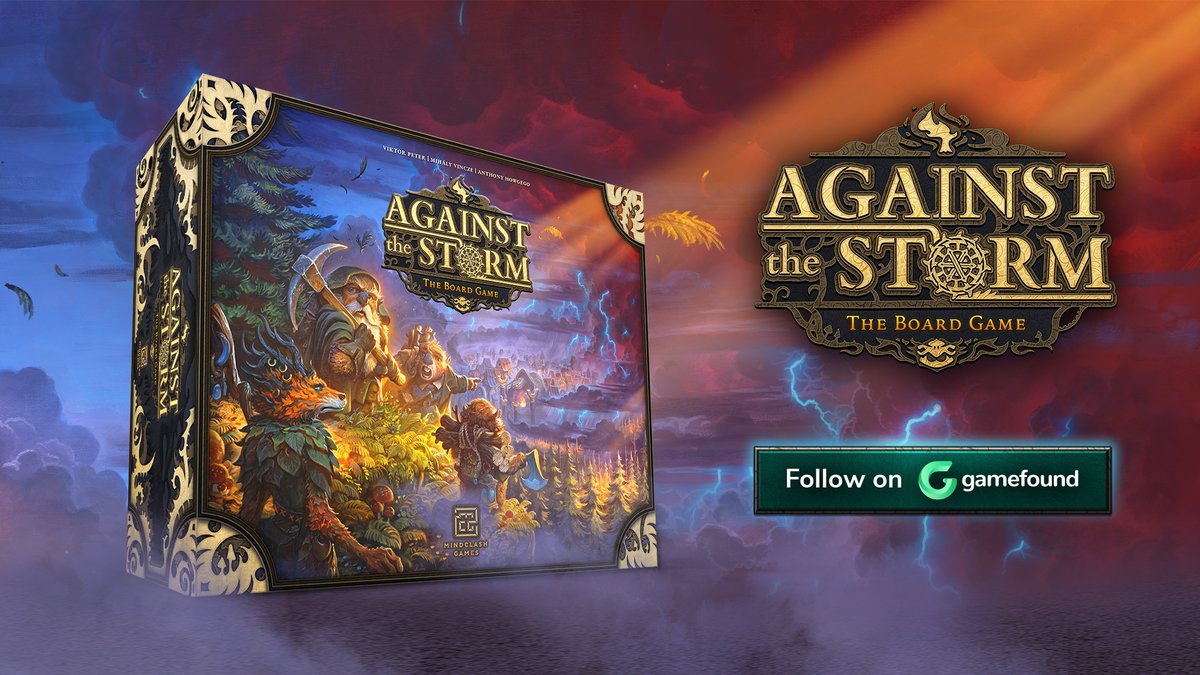 AtS_CityBuilder's tweet photo. Against the Storm is getting a board game!

Learn more and follow the project:
https://t.co/OWIF8Ax9Lq

Developed by @MindclashG, Against the Storm: The Board Game is a co-operative, heavy Euro-style game where players build a settlement at the edge of civilization. https://t.co/nkytAKGNg0