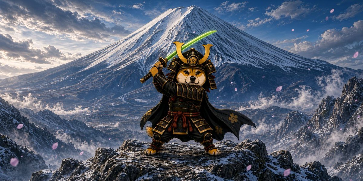 SamurainuRH's tweet photo. From the peak, the path is clear. $SAMURAINU doesn’t chase the mountain. He becomes it.

0x2b050f591f9ea9f542dd0de8347405f3b6f39f0c https://t.co/UvlNQNZmrs