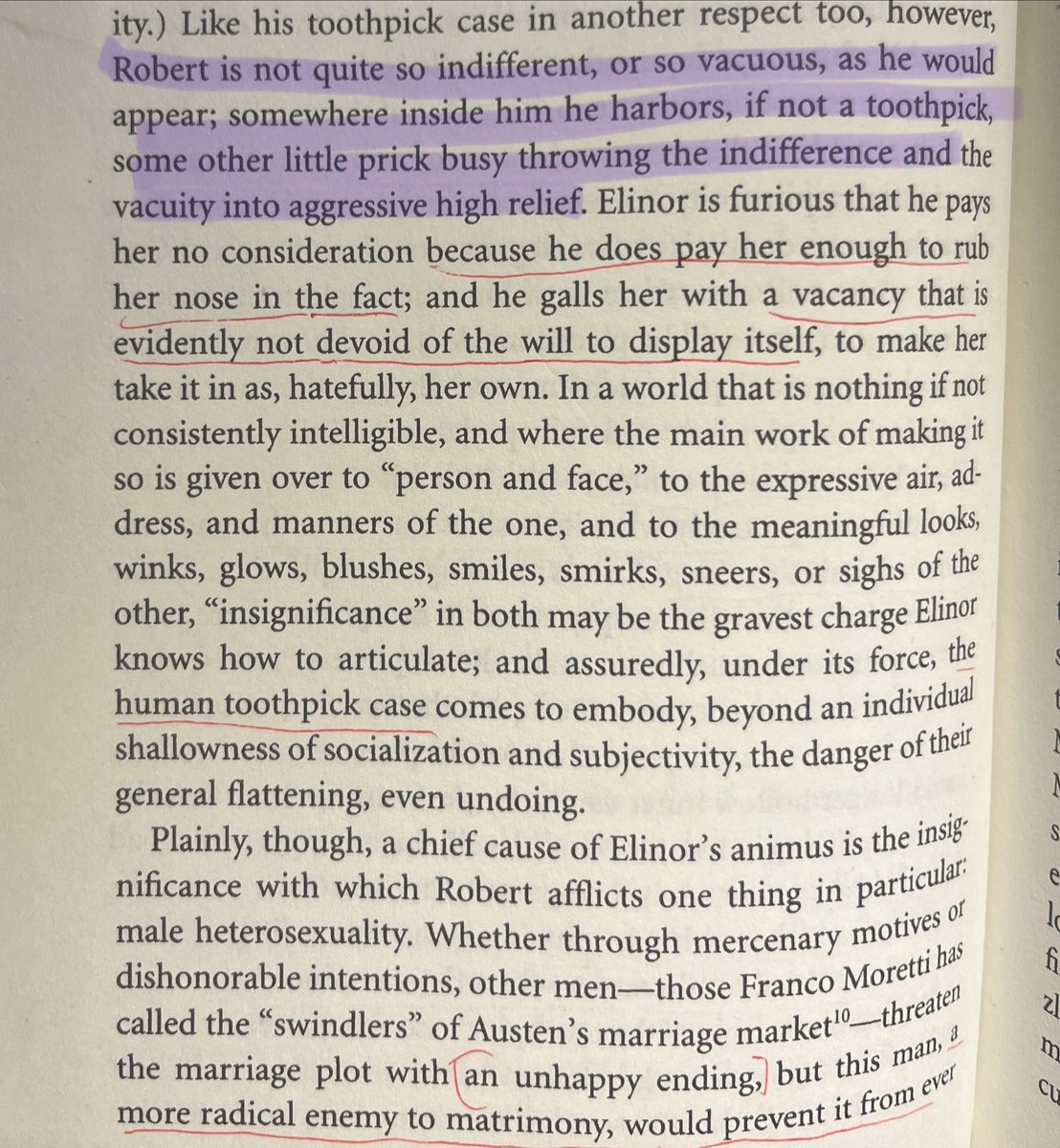 sensitive_bore's tweet photo. cf. d.a. miller on “the human toothpick case” robert ferrars and the scene in sense &amp; sensibility where he’s giving orders for his own in the jewelry shop; esp his “activist materialization of insignificance” 

(jane austen, or the secret of style, 2003.) https://t.co/mG5UiiHP9F