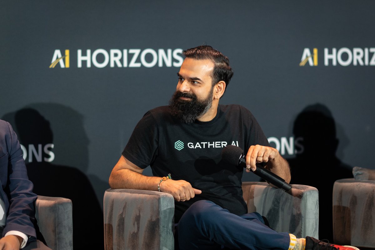 gather_ai's tweet photo. When every company has access to AI, what gives a business a lasting advantage?

Last week, our CEO Sankalp Arora joined AI Horizons Pittsburgh for “Build to Win: Creating a Company AI Can’t Disrupt,” alongside Gaurab Bansal, Lindsay Fairman and James Gillespie.

The panel focused on how companies can move beyond simply using AI to build businesses ready to compete in an AI-native economy.

At Gather AI, we’re focused on what that means for logistics: helping warehouse teams understand what’s happening on the floor and make better decisions with Physical AI.

Thanks to AI Horizons and our fellow panelists for bringing this conversation to Pittsburgh!