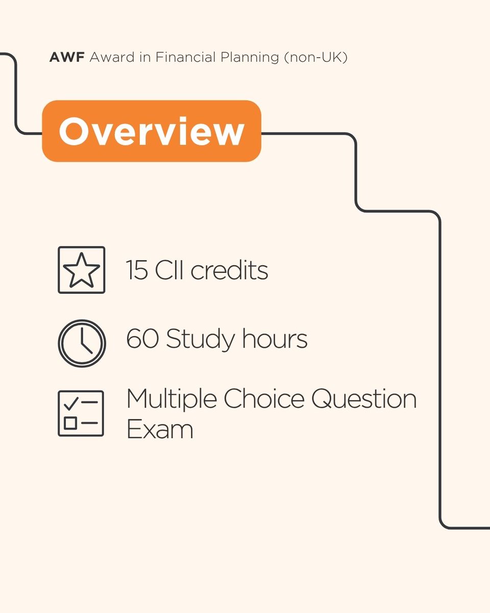 CIIGroup's tweet photo. The Award in Financial Planning (non-UK) provides knowledge and understanding of the financial planning process within a professional business environment and the core financial and life assurance products suitable to a client’s needs.

Find out more: https://t.co/izaEih3S40 https://t.co/gKfoeOdM6d