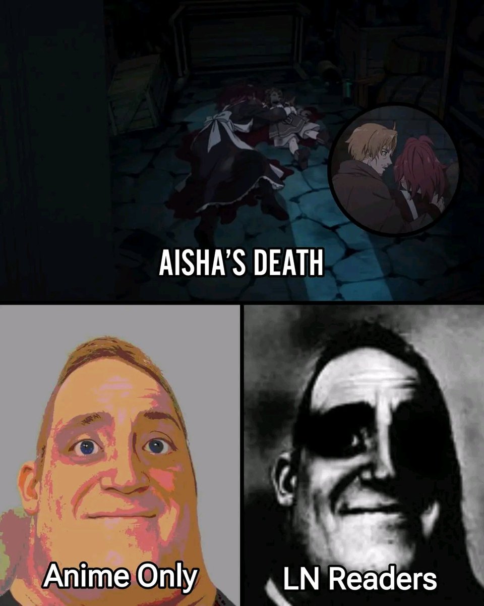 shionxlr2's tweet photo. Aisha’s death in the Anime was already heartbreaking. Rudeus found her lying there, covered in blood and already lifeless. 

But in the Light Novel, it was even worse...💀 https://t.co/uMdMrIg1Em