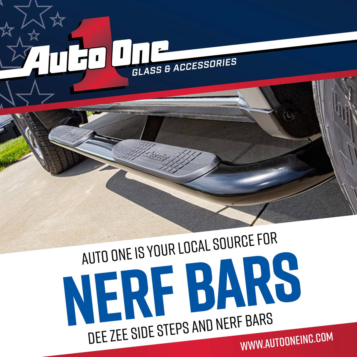 AutoOne's tweet photo. Auto One is your local source for automotive aftermarket accessories like Dee Zee Side Steps and Nerf Bars.
Visit your local Auto One for sales and installation.
#nerfbars #sidesteps #truckaccessories #deezee #autoone
https://t.co/wm4AYkTl5M https://t.co/pF00aXqk68