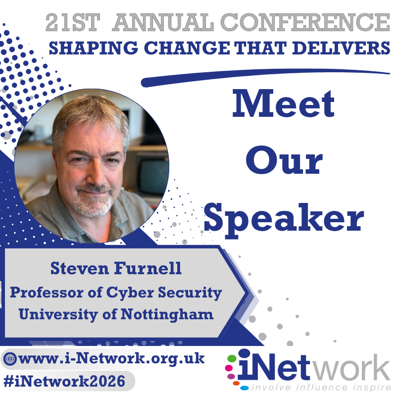 theinetwork's tweet photo. Meet Steven Furnell, who will be joining us at this year’s Annual Conference 2026.

Join us in-person in Manchester on the 10th November!

Register for a ticket now:
https://t.co/Yi3V3Aar0r https://t.co/YsODSIlNA6