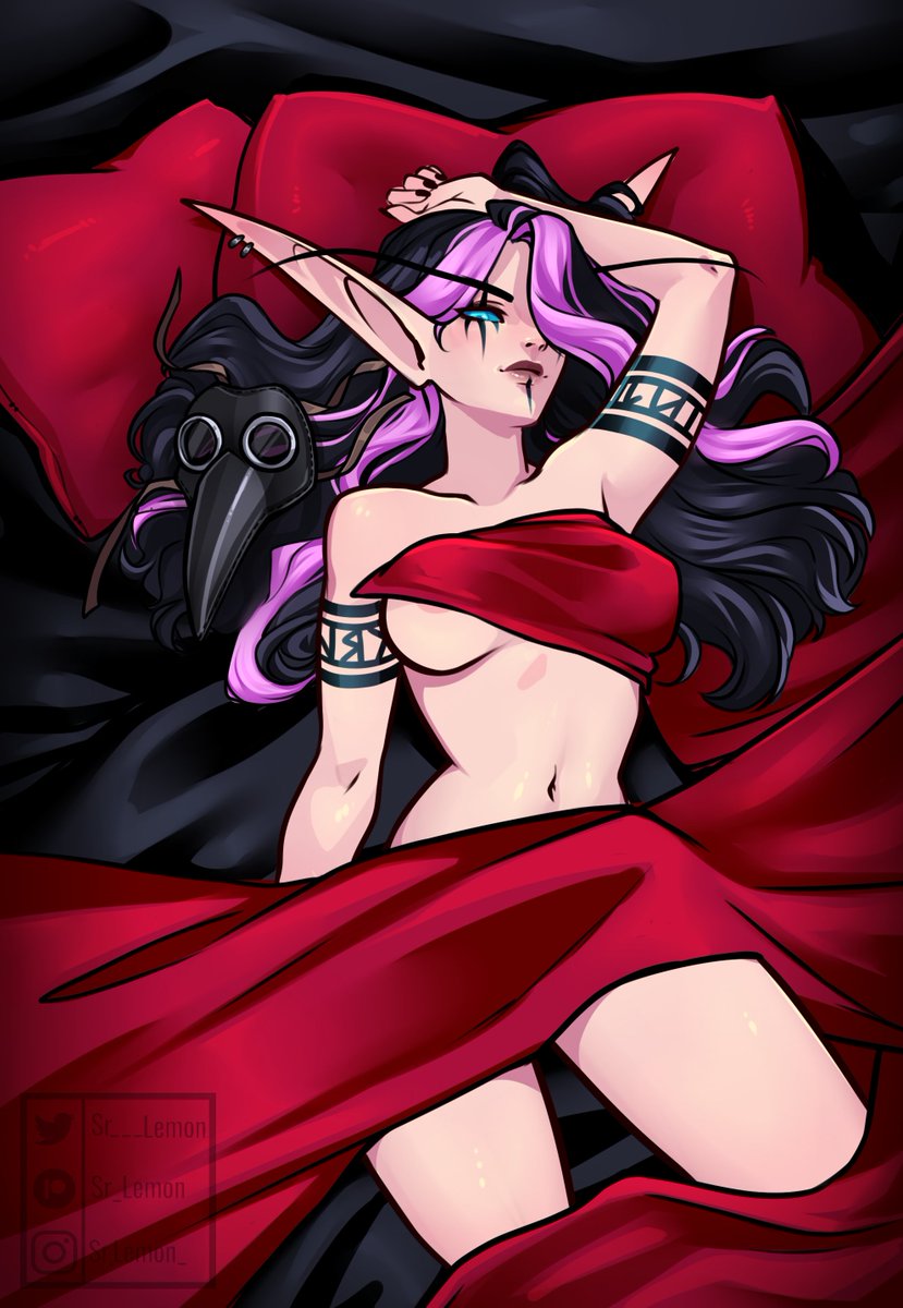 Sr___Lemon's tweet photo. What a way to make the bed faaaaaaar more compelling ♡( >•̀ )
#commission #wow #worldofwarcraft #bloodelf #belf #oc #originalcharacter #rp #roleplay #nsfw #fantasy #digitalart https://t.co/QJLCwNId9U