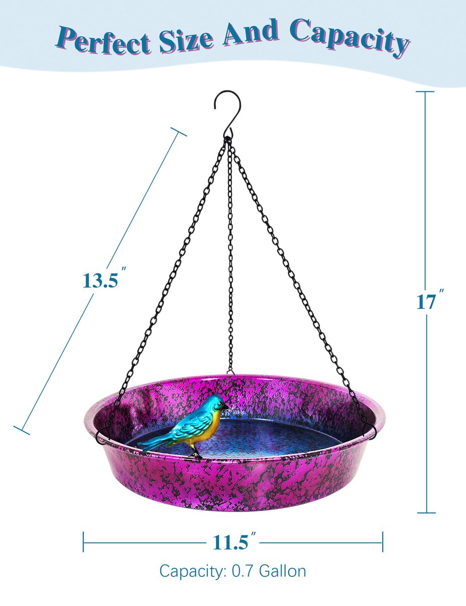 woertehome's tweet photo. Metallic Purple Blue Bird Bath Feeder Garden Ornament. MOQ 300, FOB $8.99.

#GardenOrnaments #BirdBathFeeder #MetallicGardenDecor #OutdoorYardArt #GardenDecoration #BirdFeeder #GardenDecor #MetalGardenOrnaments https://t.co/85xmYsk54j