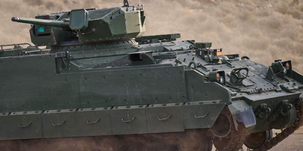 BAESystemsInc's tweet photo. The AMPV 30 is exploring what’s possible, and it’s ready for what’s next. 

The @USArmy is now evaluating these next-gen concept Infantry Fighting Vehicles against the demands of the evolving battlefield. 

Learn more: https://t.co/Zz3VGeSfJ4
 
#ManeuverGround #GroundManeuver #CombatVehicleIndustrialBase #AMPVEverywhere #IFV #DefenseTechnology #USArmy