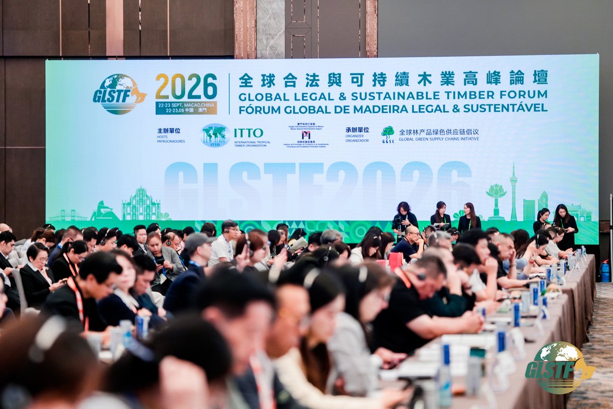 itto_sfm's tweet photo. 🪵 #GLSTF2026 is underway in Macao! 🇲🇴

From traceability and AI to value addition, finance and stronger supply-chain collaboration, Day One highlighted practical pathways from dialogue to action.

Read our Day One dispatch: https://t.co/oi0eTJuchc

#LegalAndSustainable #Timber https://t.co/dKQmDbyl0H