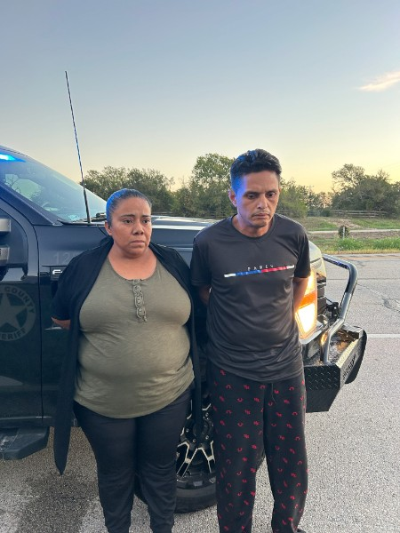 OLSTaskForce's tweet photo. During an enhanced enforcement operation this morning in Fayette County, the OLS Task Force stopped a male from Honduras and a female from Guatemala.  Both are in the U.S. illegally. 

The male has numerous previous felony arrests, along with multiple DWIs and Assaults with Bodily Injury.   

They were taken into custody and turned over to ICE for deportation proceedings.